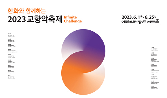 한화와 함께하는 2023 교향악축제 포스터