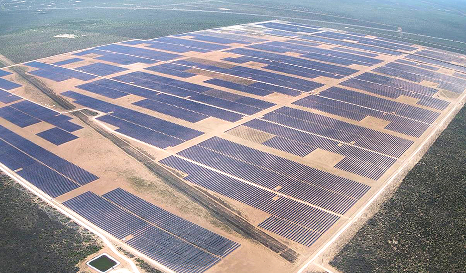 한화에너지_미국 텍사스주 태양광 발전소 전경