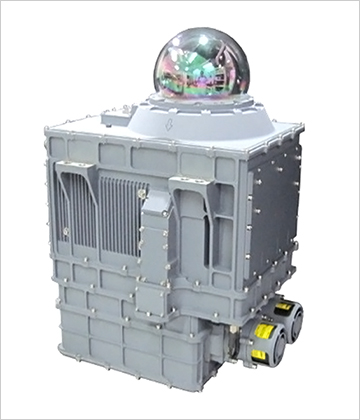 국방과학연구소 주관으로 한화시스템이 개발한 지향성적외선방해장비 (DIRCM) 제품 형상 이미지