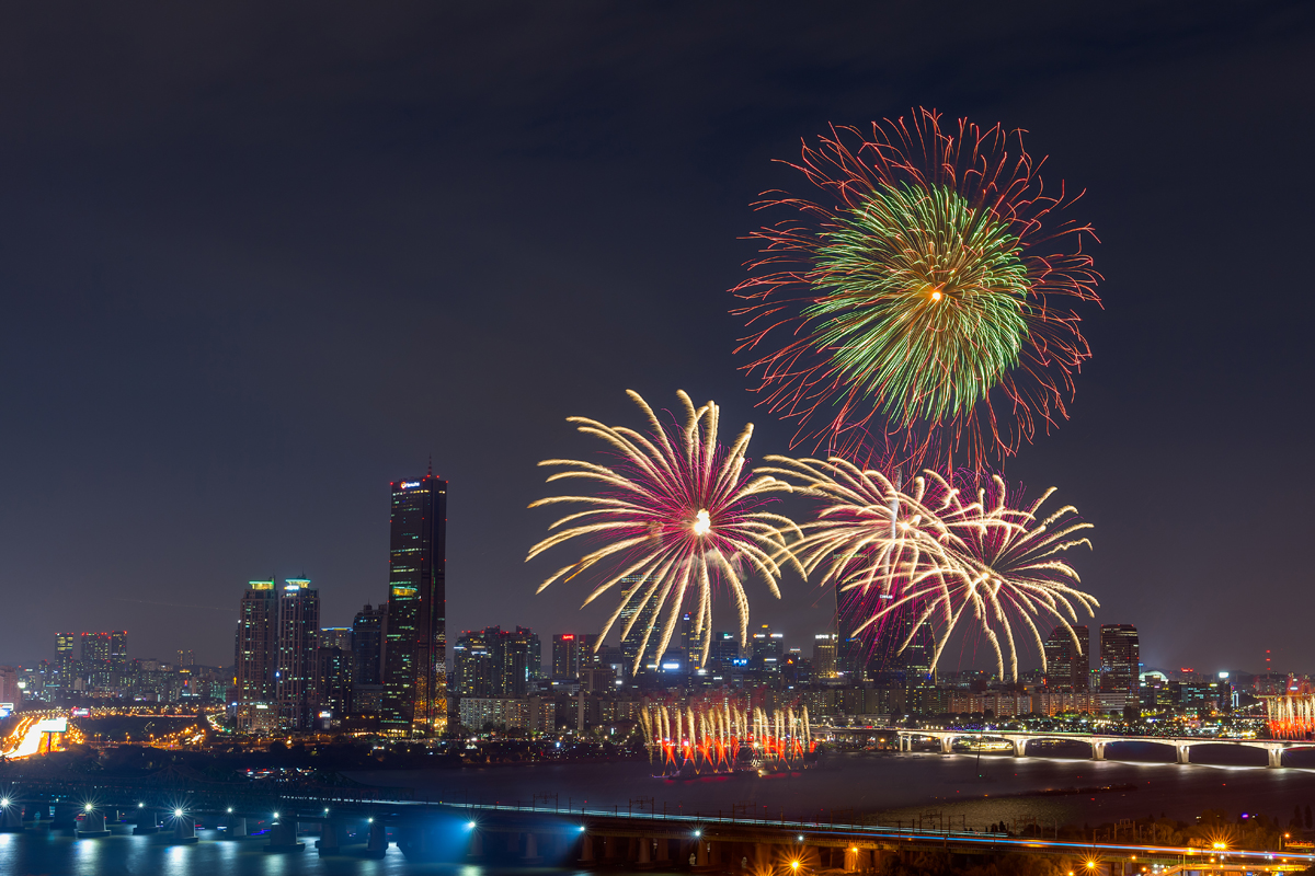 서울불꽃축제 장면 서울불꽃축제 장면